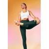IUGA High Waist Yoga Pants with Pockets, Leggings for Women Tummy Control, Workout Leggings for Women 4 Way Stretch(Dark Green)