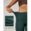 IUGA High Waist Yoga Pants with Pockets, Leggings for Women Tummy Control, Workout Leggings for Women 4 Way Stretch(Dark Green)