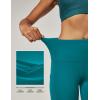 IUGA High Waist Yoga Pants with Pockets, Leggings for Women Tummy Control, Workout Leggings for Women 4 Way Stretch(Dark Teal)