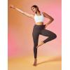 IUGA High Waist Yoga Pants with Pockets, Leggings for Women Tummy Control, Workout Leggings for Women 4 Way Stretch(Espresso)
