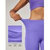 IUGA High Waist Yoga Pants with Pockets, Leggings for Women Tummy Control, Workout Leggings for Women 4 Way Stretch(Lavender)
