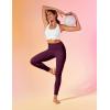 IUGA High Waist Yoga Pants with Pockets, Leggings for Women Tummy Control, Workout Leggings for Women 4 Way Stretch(Maroon)