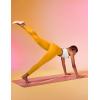 IUGA High Waist Yoga Pants with Pockets, Leggings for Women Tummy Control, Workout Leggings for Women 4 Way Stretch(Mineral Yellow)