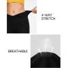 IUGA High Waisted Bell Bottom Jeans for Women Flare Stretchy Jeans Pull On Wide Leg Jean Woman V Cross Flare Leggings Pants(Black)