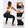 IUGA High Waisted Leggings for Women Running Workout Leggings with Inner Pocket Yoga Pants for Women(Black)