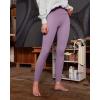 IUGA High Waisted Leggings for Women Running Workout Leggings with Inner Pocket Yoga Pants for Women(Carnation Purple)