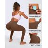 IUGA High Waisted Leggings for Women Running Workout Leggings with Inner Pocket Yoga Pants for Women(Chestnut)