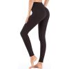 IUGA High Waisted Leggings for Women Running Workout Leggings with Inner Pocket Yoga Pants for Women(Dark Coffee)