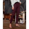 IUGA High Waisted Leggings for Women Running Workout Leggings with Inner Pocket Yoga Pants for Women(Dark Violet)