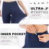 IUGA High Waisted Leggings for Women Running Workout Leggings with Inner Pocket Yoga Pants for Women(Darkblue)