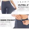 IUGA High Waisted Leggings for Women Running Workout Leggings with Inner Pocket Yoga Pants for Women(Gray)