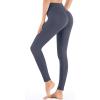 IUGA High Waisted Leggings for Women Running Workout Leggings with Inner Pocket Yoga Pants for Women(Gray)