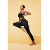 IUGA High Waisted Leggings for Women Tummy Control Buttery Soft Workout Leggings Compression Gym Yoga Leggings(Black)
