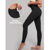IUGA High Waisted Leggings for Women Tummy Control Buttery Soft Workout Leggings Compression Gym Yoga Leggings(Black)