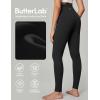 IUGA High Waisted Leggings for Women Tummy Control Buttery Soft Workout Leggings Compression Gym Yoga Leggings(Black)