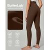 IUGA High Waisted Leggings for Women Tummy Control Buttery Soft Workout Leggings Compression Gym Yoga Leggings(Brown)