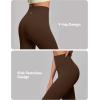 IUGA High Waisted Leggings for Women Tummy Control Buttery Soft Workout Leggings Compression Gym Yoga Leggings(Brown)