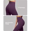IUGA High Waisted Leggings for Women Tummy Control Buttery Soft Workout Leggings Compression Gym Yoga Leggings(Deep Purple)