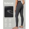 IUGA High Waisted Leggings for Women Tummy Control Buttery Soft Workout Leggings Compression Gym Yoga Leggings(Ink Gray)