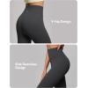 IUGA High Waisted Leggings for Women Tummy Control Buttery Soft Workout Leggings Compression Gym Yoga Leggings(Ink Gray)