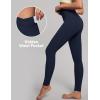 IUGA High Waisted Leggings for Women Tummy Control Buttery Soft Workout Leggings Compression Gym Yoga Leggings(Navy Blue)