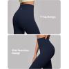 IUGA High Waisted Leggings for Women Tummy Control Buttery Soft Workout Leggings Compression Gym Yoga Leggings(Navy Blue)