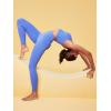 IUGA High Waisted Leggings for Women Tummy Control Buttery Soft Workout Leggings Compression Gym Yoga Leggings(Wild Indigo)