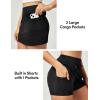 IUGA Jean Skirts for Women Denim High Stretch Cargo Skirt with Shorts Denim Skort Mini Jean Skort Y2k Skirt with Pockets(Black)