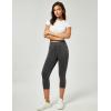 IUGA Jeggings for Women Pull On Capri Jeans Stretchy Jean Capris High Waisted Denim Capri Leggings Casual Pants with Pockets(Gray)
