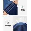 IUGA Jeggings for Women Pull On Capri Jeans Stretchy Jean Capris High Waisted Denim Capri Leggings Casual Pants with Pockets(Stormy Blue)
