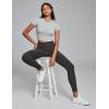 IUGA Jeggings for Women Tummy Control Stretchy Jeans for Women High Waisted Pull on Skinny Jean Leggings with Pockets Trendy(Gray)