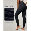 IUGA Leggings with Pockets for Women High Waisted Yoga Pants Women Tummy Control Workout Compression Running Leggings(Black)