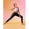 IUGA Leggings with Pockets for Women High Waisted Yoga Pants Women Tummy Control Workout Compression Running Leggings(Black)