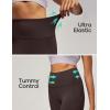 IUGA Leggings with Pockets for Women High Waisted Yoga Pants Women Tummy Control Workout Compression Running Leggings(Brown)