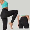 IUGA Leggings with Pockets for Women High Waisted Yoga Pants Women Tummy Control Workout Compression Running Leggings(Charcoal)