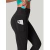 IUGA Leggings with Pockets for Women High Waisted Yoga Pants Women Tummy Control Workout Compression Running Leggings(Charcoal)