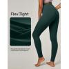 IUGA Leggings with Pockets for Women High Waisted Yoga Pants Women Tummy Control Workout Compression Running Leggings(Dark Green)