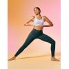 IUGA Leggings with Pockets for Women High Waisted Yoga Pants Women Tummy Control Workout Compression Running Leggings(Dark Green)