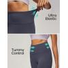 IUGA Leggings with Pockets for Women High Waisted Yoga Pants Women Tummy Control Workout Compression Running Leggings(Ink Grey)