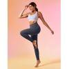 IUGA Leggings with Pockets for Women High Waisted Yoga Pants Women Tummy Control Workout Compression Running Leggings(Ink Grey)