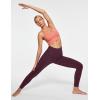 IUGA Leggings with Pockets for Women High Waisted Yoga Pants Women Tummy Control Workout Compression Running Leggings(Matte Maroon)