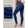IUGA Leggings with Pockets for Women High Waisted Yoga Pants Women Tummy Control Workout Compression Running Leggings(Navy Blue)