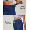 IUGA Leggings with Pockets for Women High Waisted Yoga Pants Women Tummy Control Workout Compression Running Leggings(Navy Blue)