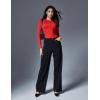 IUGA Long Sleeve Bodysuits for Women Crew Neck Body suit Women’s Slimming Basic Tummy Control Bodysuit Tops(Fleece Lined Red)