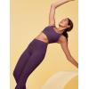 IUGA No Front Seam Leggings with Pockets for Women Buttery Soft Tummy Control Workout Leggings High Waisted Yoga Pants(Deep Purple)