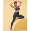 IUGA No Front Seam Leggings with Pockets for Women Buttery Soft Tummy Control Workout Leggings High Waisted Yoga Pants(Ink Gray)