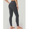 IUGA No Front Seam Leggings with Pockets for Women Buttery Soft Tummy Control Workout Leggings High Waisted Yoga Pants(Ink Gray)