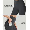 IUGA No Front Seam Leggings with Pockets for Women Buttery Soft Tummy Control Workout Leggings High Waisted Yoga Pants(Ink Gray)