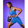 IUGA Sports Bras for Women High Support Large Bust High Impact Womens Sports Bras Strappy Padded Sports Bra(Azure)