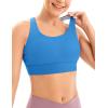 IUGA Sports Bras for Women High Support Large Bust High Impact Womens Sports Bras Strappy Padded Sports Bra(Azure)